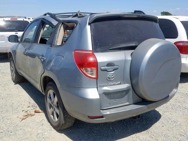 JTMBK31V085054301 - 2008 TOYOTA RAV4 LIMIT SILVER photo 3