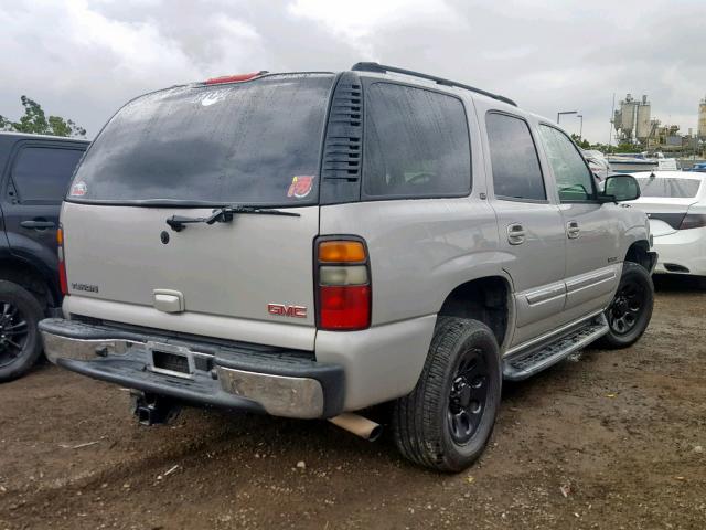 1GKEC13V65J162912 - 2005 GMC YUKON SILVER photo 4