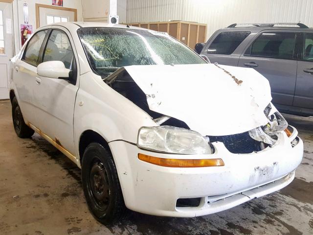 KL1TD52635B455217 - 2005 CHEVROLET AVEO BASE თეთრი ფოტო 1