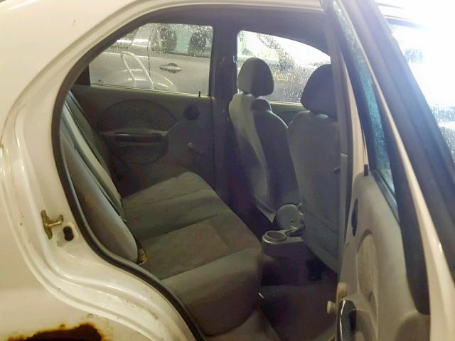 KL1TD52635B455217 - 2005 CHEVROLET AVEO BASE თეთრი ფოტო 6