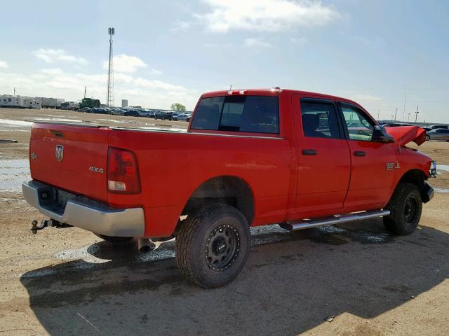 3D7UT2CL9BG508241 - 2011 DODGE RAM 2500 RED photo 4