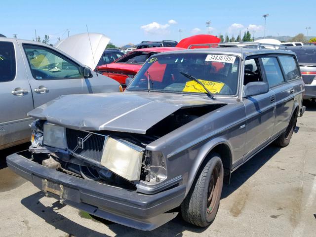 YV1AX8852K1819727 - 1989 VOLVO 245 DL GRAY photo 2