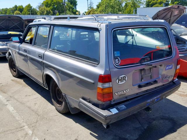 YV1AX8852K1819727 - 1989 VOLVO 245 DL GRAY photo 3