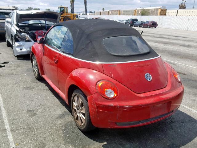 3VWRG31Y69M401195 - 2009 VOLKSWAGEN NEW BEETLE წითელი ფოტო 3