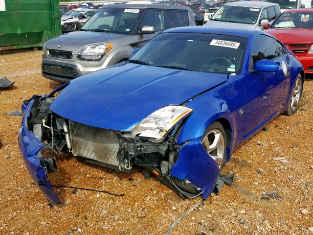 JN1AZ34E65M651105 - 2005 NISSAN 350Z COUPE BLUE photo 2