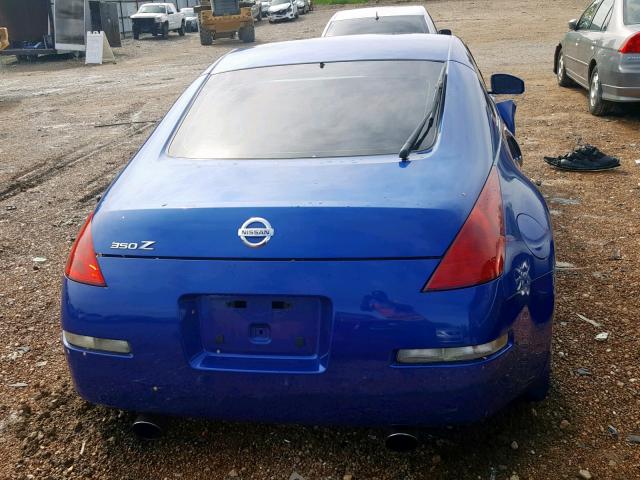 JN1AZ34E65M651105 - 2005 NISSAN 350Z COUPE BLUE photo 6