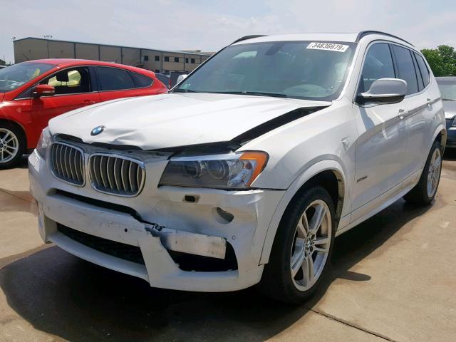 5UXWX7C58E0E82117 - 2014 BMW X3 XDRIVE3 WHITE photo 2