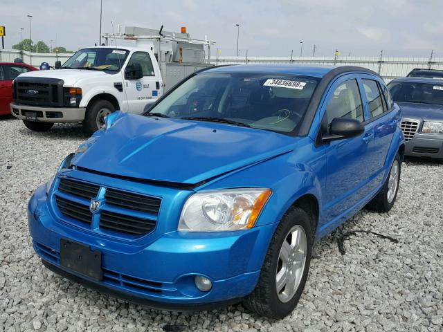 1B3HB48A79D108804 - 2009 DODGE CALIBER SX BLUE photo 2