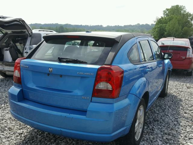 1B3HB48A79D108804 - 2009 DODGE CALIBER SX BLUE photo 4