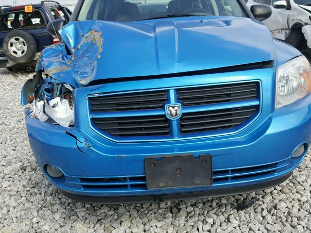 1B3HB48A79D108804 - 2009 DODGE CALIBER SX BLUE photo 7