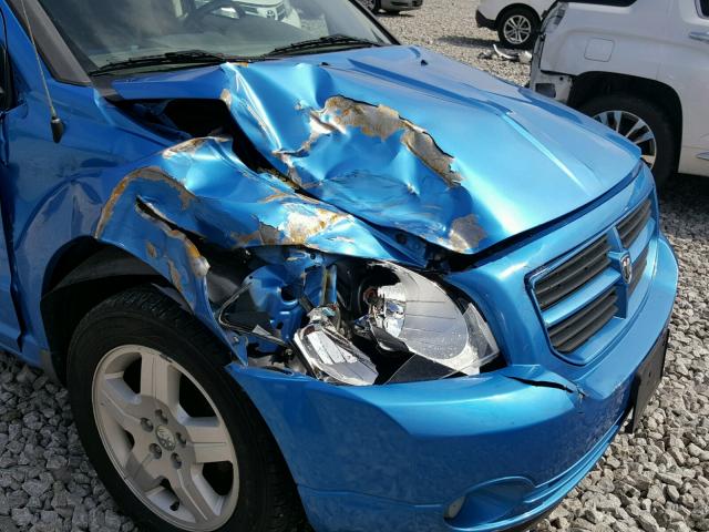 1B3HB48A79D108804 - 2009 DODGE CALIBER SX BLUE photo 9