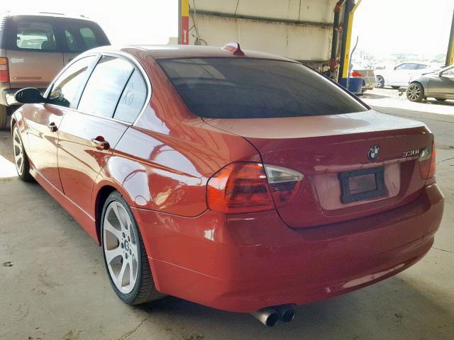 WBAVB33516PS06529 - 2006 BMW 330 I RED photo 3