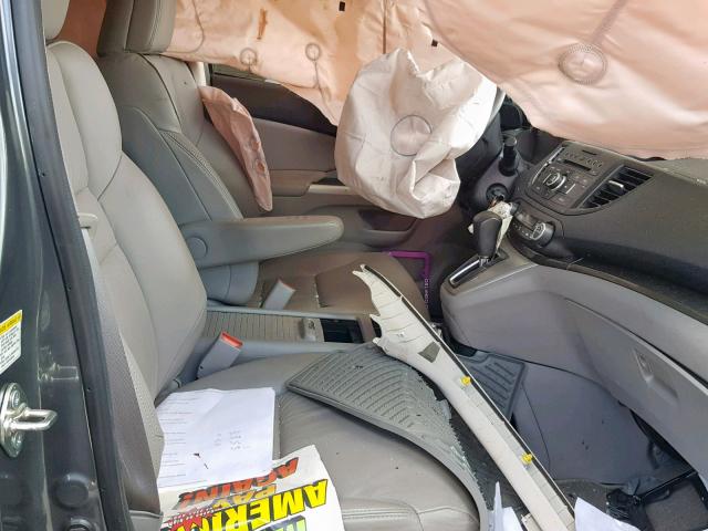 2HKRM3H77EH554273 - 2014 HONDA CR-V EXL GRAY photo 5