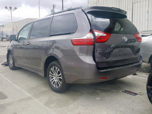 5TDYZ3DC1KS017212 - 2019 TOYOTA SIENNA LIM BROWN photo 3