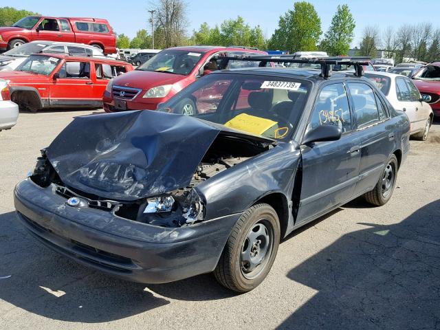 1Y1SK52882Z401020 - 2002 CHEVROLET GEO PRIZM BLACK photo 2