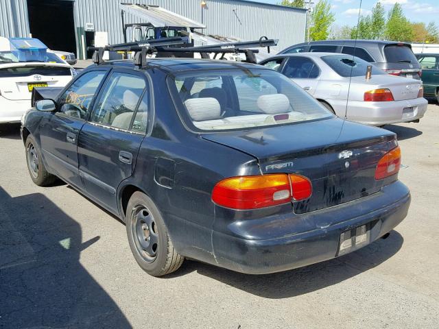 1Y1SK52882Z401020 - 2002 CHEVROLET GEO PRIZM BLACK photo 3