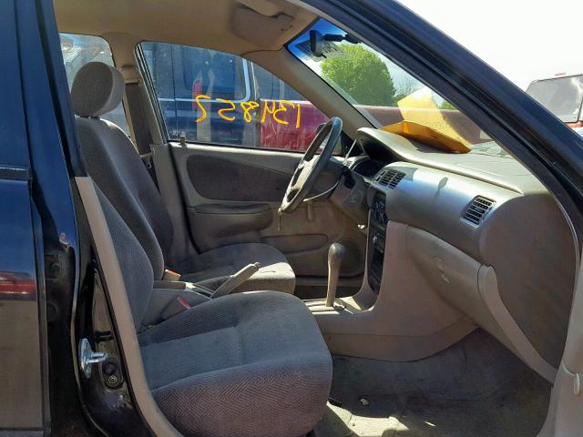 1Y1SK52882Z401020 - 2002 CHEVROLET GEO PRIZM BLACK photo 5