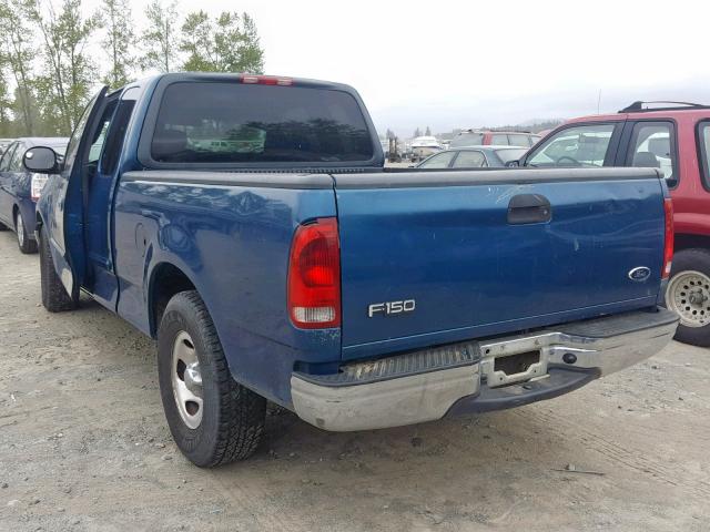 2FTRX17L51CA28704 - 2001 FORD F150 BLUE photo 3