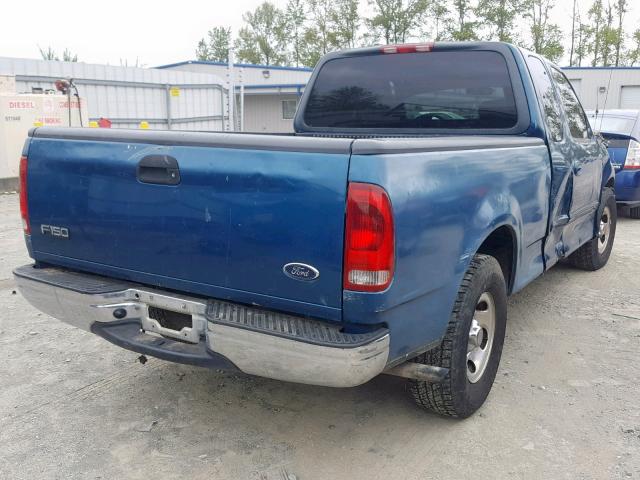 2FTRX17L51CA28704 - 2001 FORD F150 BLUE photo 4