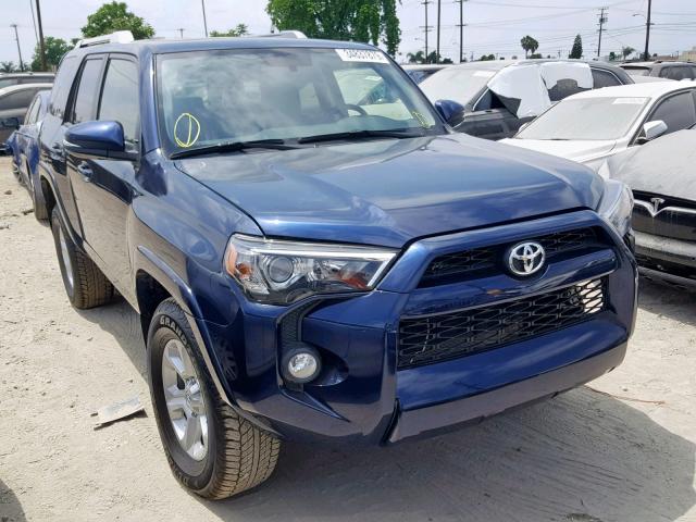 JTEBU5JR9J5572739 - 2018 TOYOTA 4RUNNER SR BLUE photo 1