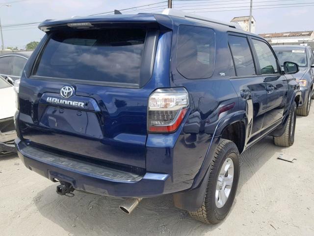 JTEBU5JR9J5572739 - 2018 TOYOTA 4RUNNER SR BLUE photo 4
