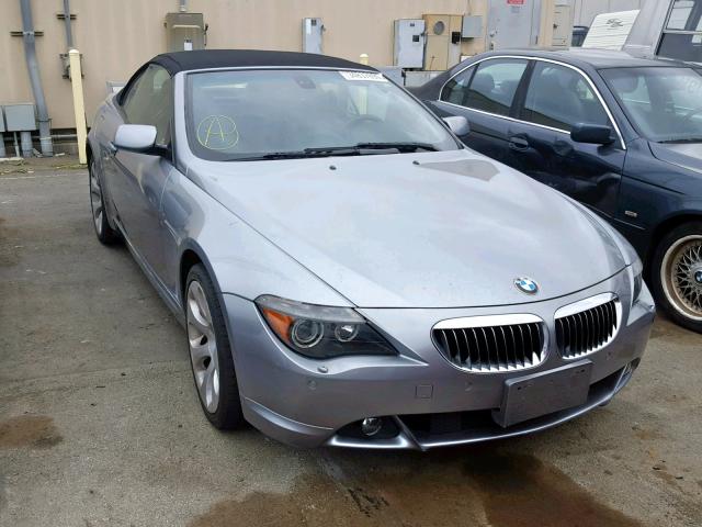 WBAEK13406CN77264 - 2006 BMW 650 I GRAY photo 1