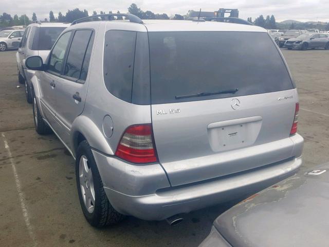 4JGAB74E3YA204290 - 2000 MERCEDES-BENZ ML 55 SILVER photo 3