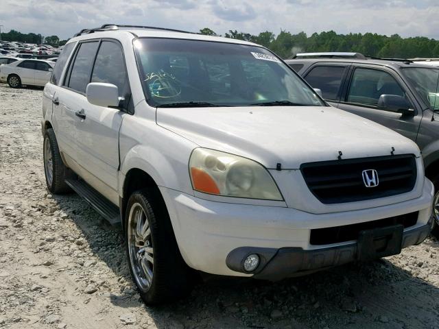 2HKYF18613H561038 - 2003 HONDA PILOT EXL WHITE photo 1