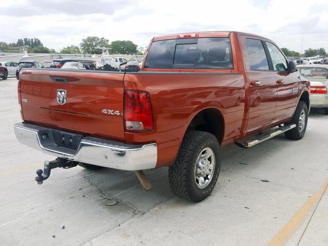 3C6TR5DTXDG525547 - 2013 RAM 2500 SLT ORANGE photo 4