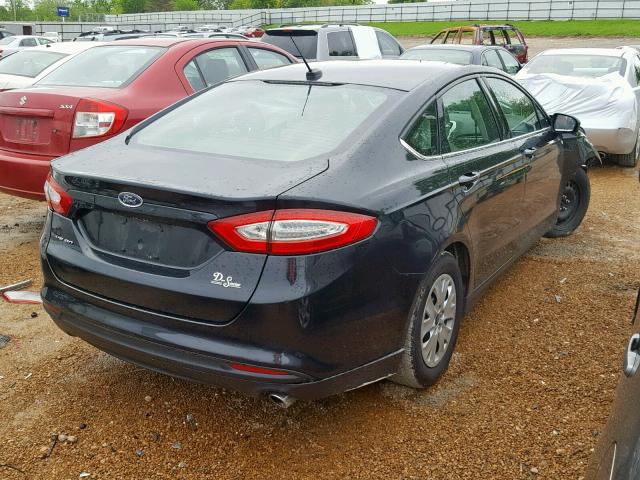 3FA6P0G7XER128879 - 2014 FORD FUSION S BLACK photo 4