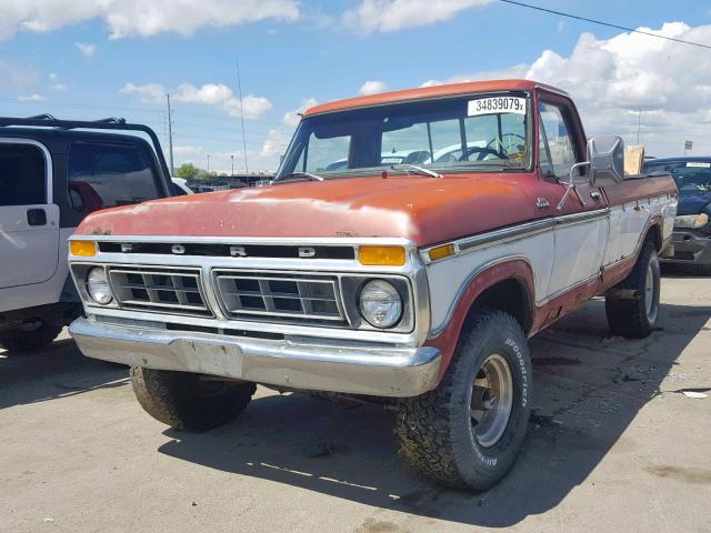 F14HRY01841 - 1977 FORD F-150 RED photo 2