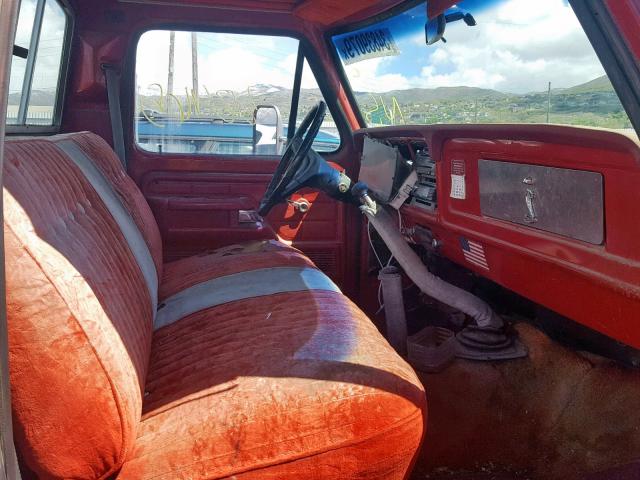 F14HRY01841 - 1977 FORD F-150 RED photo 5