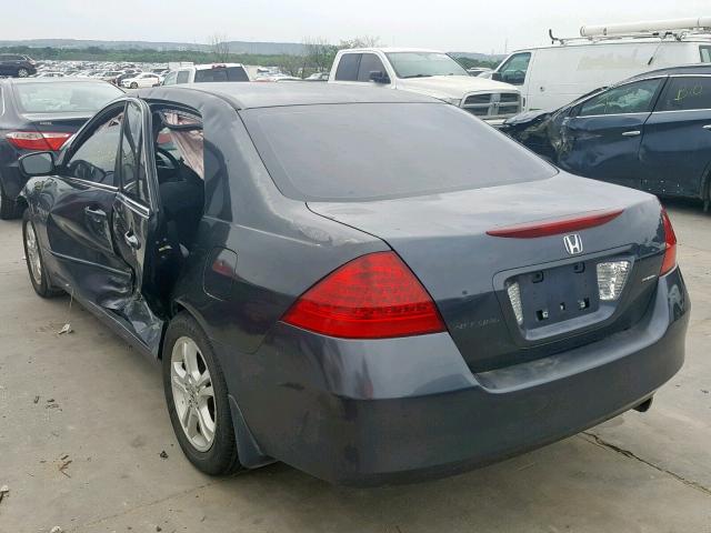 1HGCM567X7A025982 - 2007 HONDA ACCORD GRAY photo 3