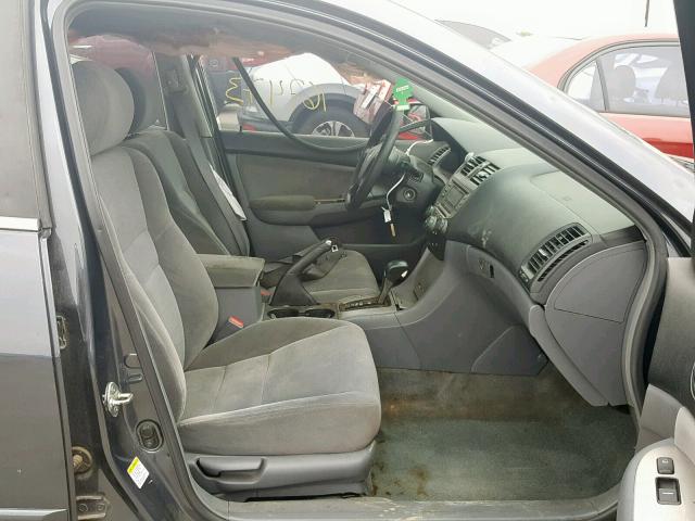 1HGCM567X7A025982 - 2007 HONDA ACCORD GRAY photo 5