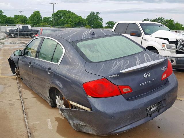 JN1CV6ARXAM461928 - 2010 INFINITI G37 GRAY photo 3