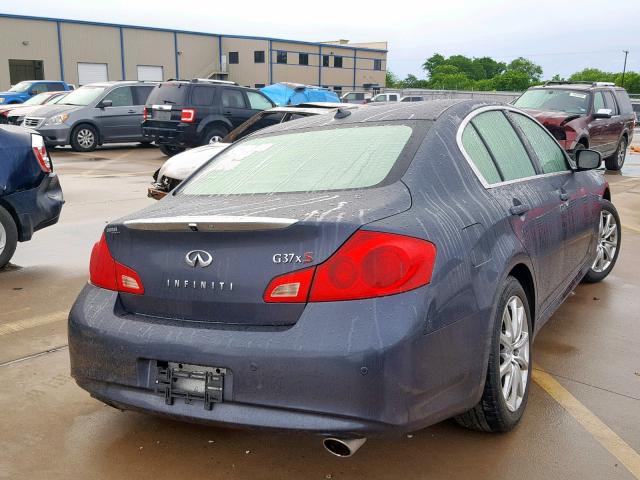 JN1CV6ARXAM461928 - 2010 INFINITI G37 GRAY photo 4