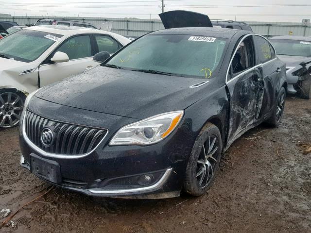 2G4GM5ER7E9170436 - 2014 BUICK REGAL PREM BLACK photo 2