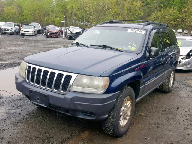 1J4GW48S33C538196 - 2003 JEEP GRAND CHER BLUE photo 2