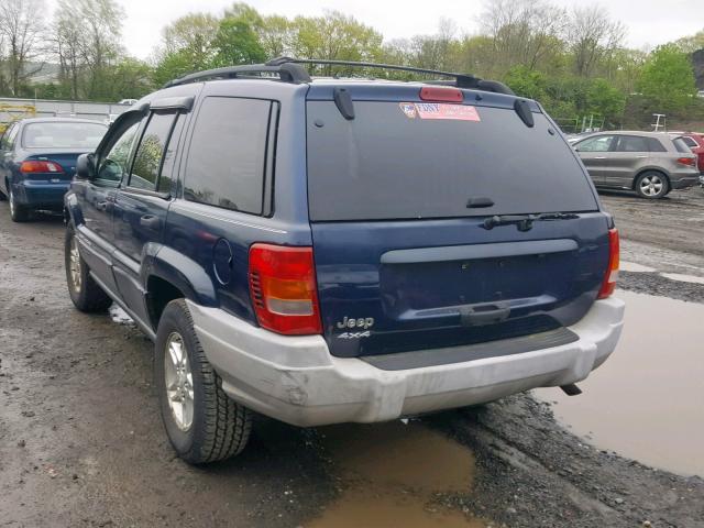 1J4GW48S33C538196 - 2003 JEEP GRAND CHER BLUE photo 3