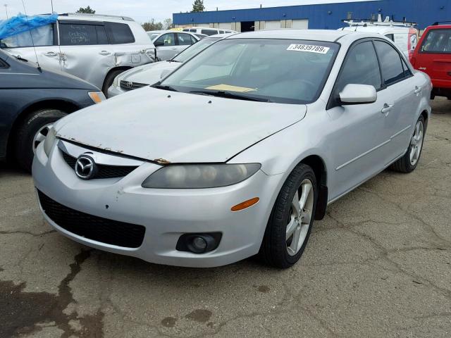 1YVHP80D975M19360 - 2007 MAZDA 6 S SILVER photo 2