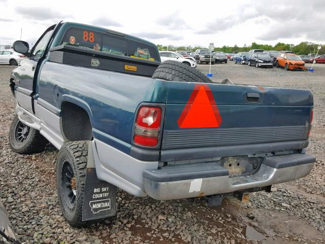 3B7KF2661XM550720 - 1999 DODGE RAM 2500 GREEN photo 3