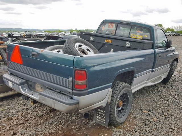 3B7KF2661XM550720 - 1999 DODGE RAM 2500 GREEN photo 4