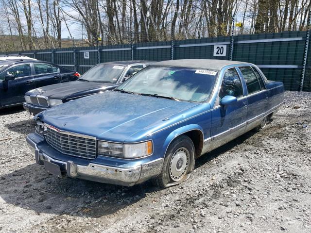 1G6DW5278PR730724 - 1993 CADILLAC FLEETWOOD BLUE photo 2