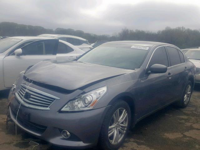 JN1CV6AR3AM457641 - 2010 INFINITI G37 GRAY photo 2