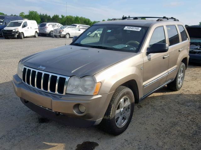 1J4HR58215C504732 - 2005 JEEP GRAND CHER GRAY photo 2