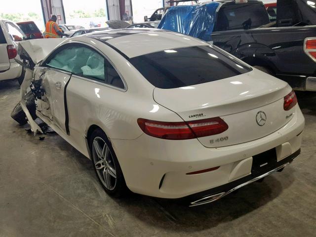 WDD1J6GB4JF030408 - 2018 MERCEDES-BENZ E 400 4MAT WHITE photo 3