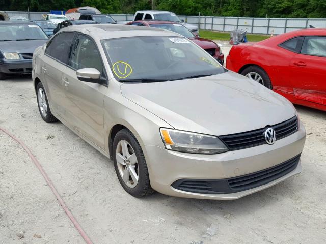 3VW3L7AJ8CM454421 - 2012 VOLKSWAGEN JETTA TDI GOLD photo 1