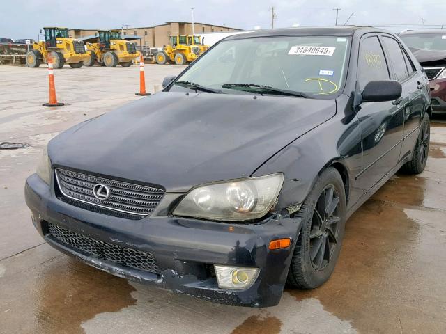 JTHBD182710011506 - 2001 LEXUS IS 300 BLACK photo 2