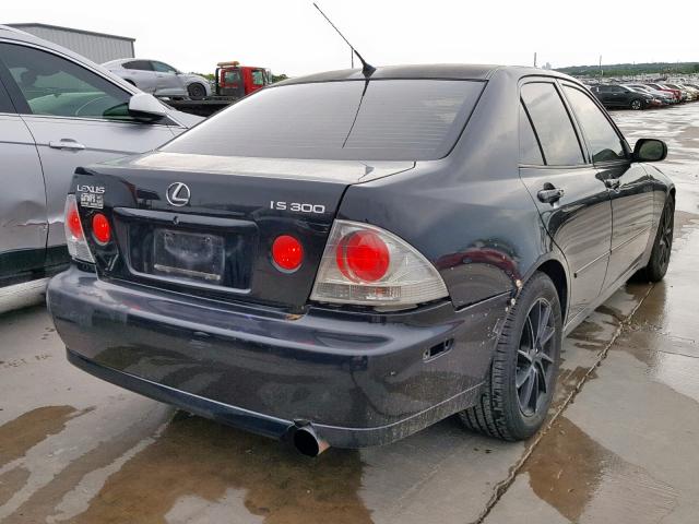 JTHBD182710011506 - 2001 LEXUS IS 300 BLACK photo 4