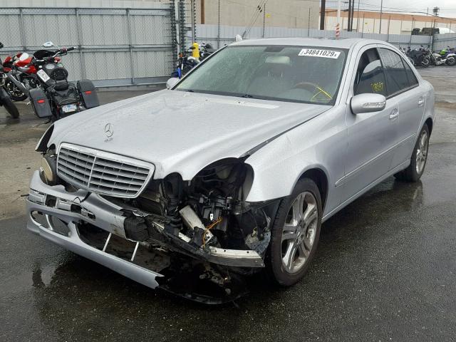 WDBUF56J16A845177 - 2006 MERCEDES-BENZ E 350 SILVER photo 2